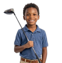 Young golfer