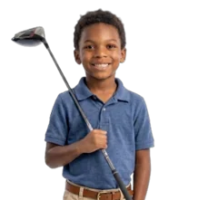 Young golfer