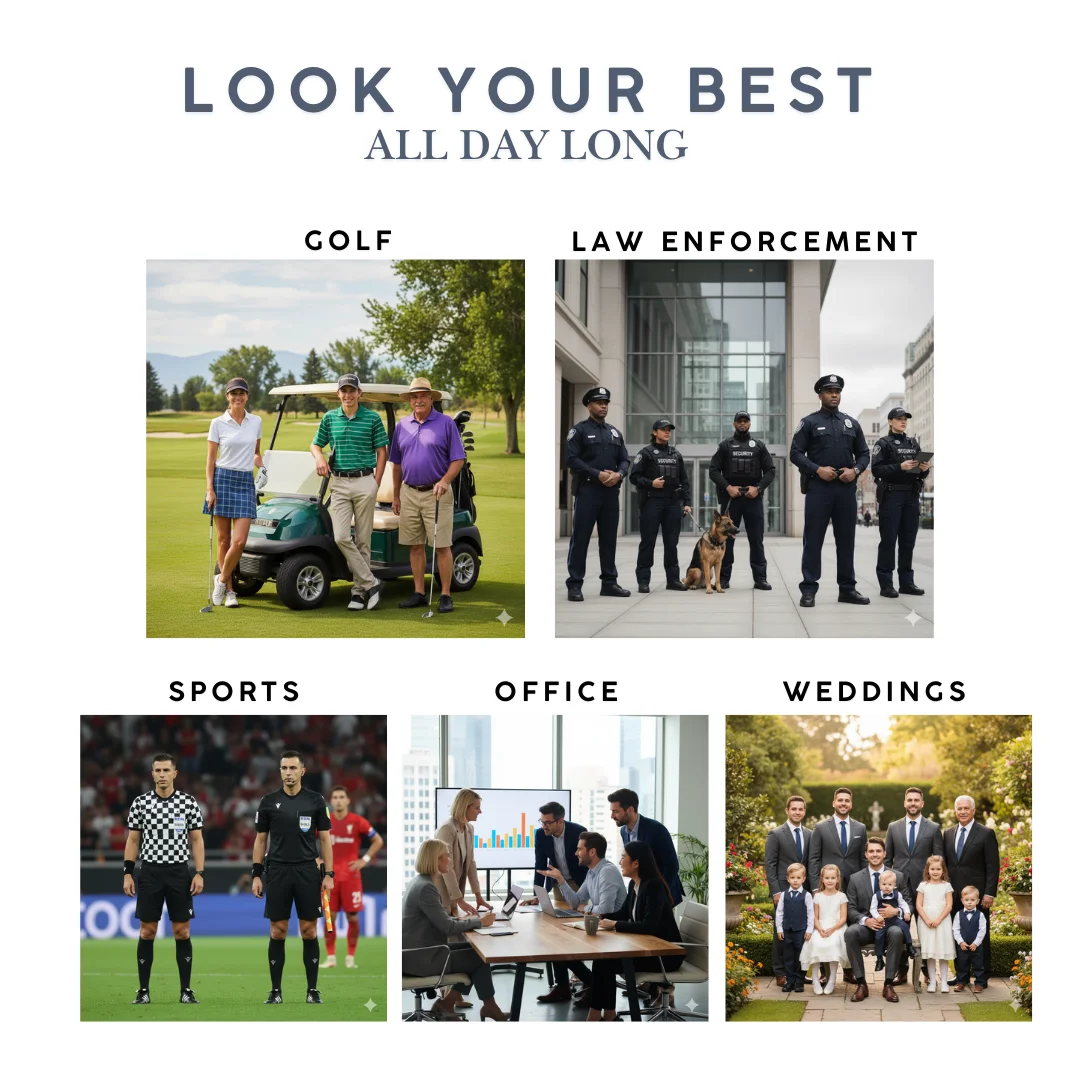 Shirt Tucker keeps shirts tucked in lightweight spring fabrics