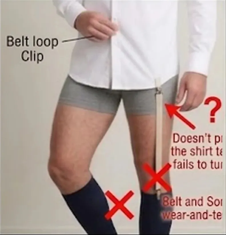 Magnetic interlocking shirt stays